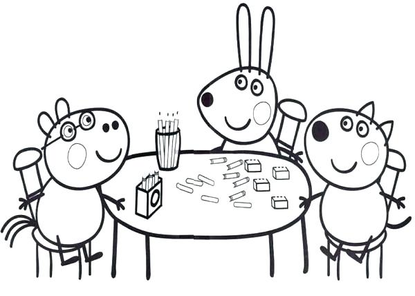 600x428 Peppa Pig Coloring Pages Coloring Pages Free Coloring Pages Of Pig