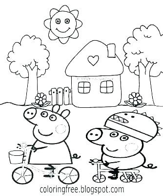 334x400 Peppa Pig Coloring Pages Easter
