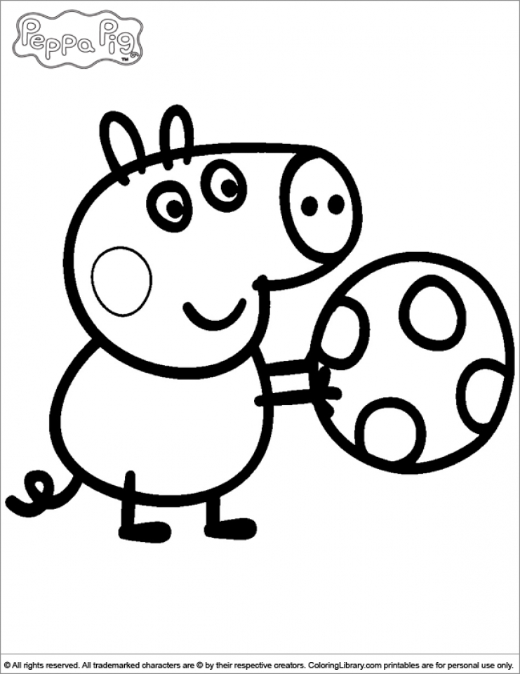 741x960 Get This Printable Peppa Pig Coloring Pages Online !