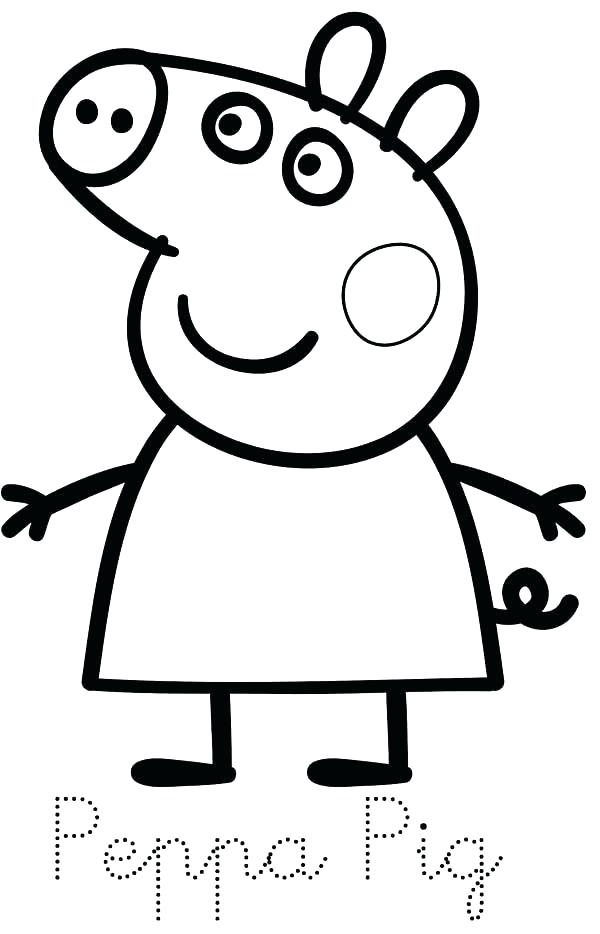 600x934 Online Coloring Pages Peppa Pig Coloring Pages Pig Pig Coloring