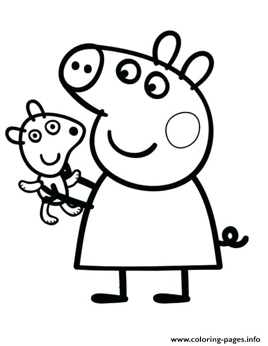 540x697 Pig Coloring Pages Pig Coloring Pages To Print Pig Coloring Page