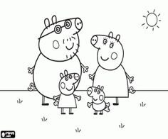 236x196 Logo To Color Peppa Pig Cartoon