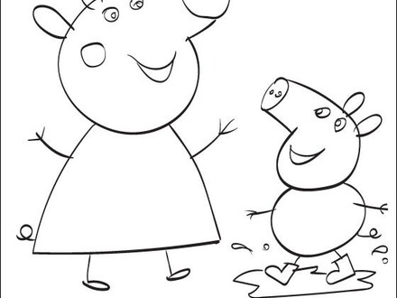 440x330 Peppa Pig Coloring Page, Sugar Peppa Pig Coloring Pages