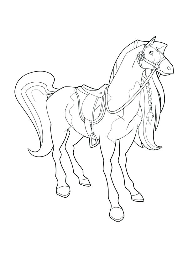 600x834 Horseland Coloring Pages Coloring Pages Awesome Horse Standing
