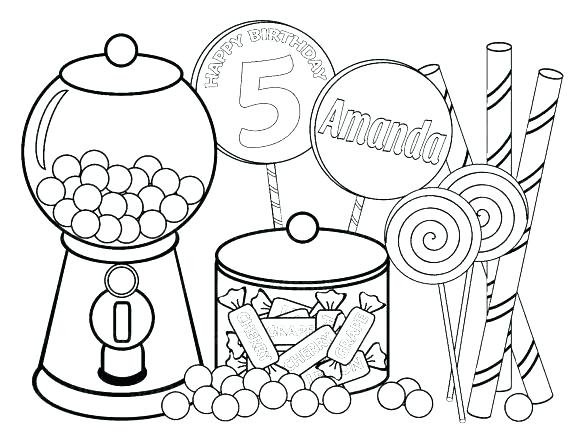 570x440 Coloring Pages Of Candy