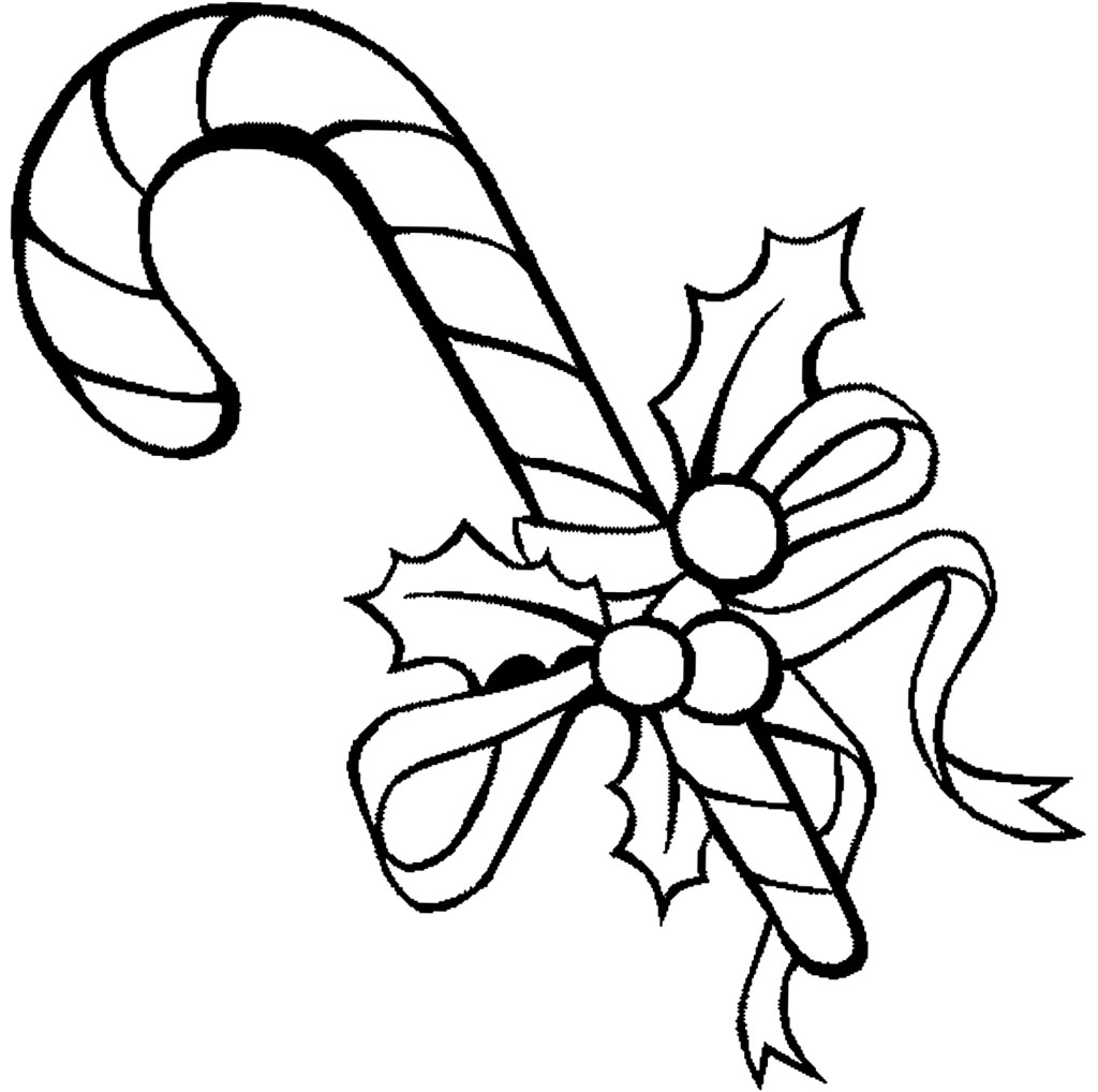 1024x1018 Candy Cane Coloring Pages