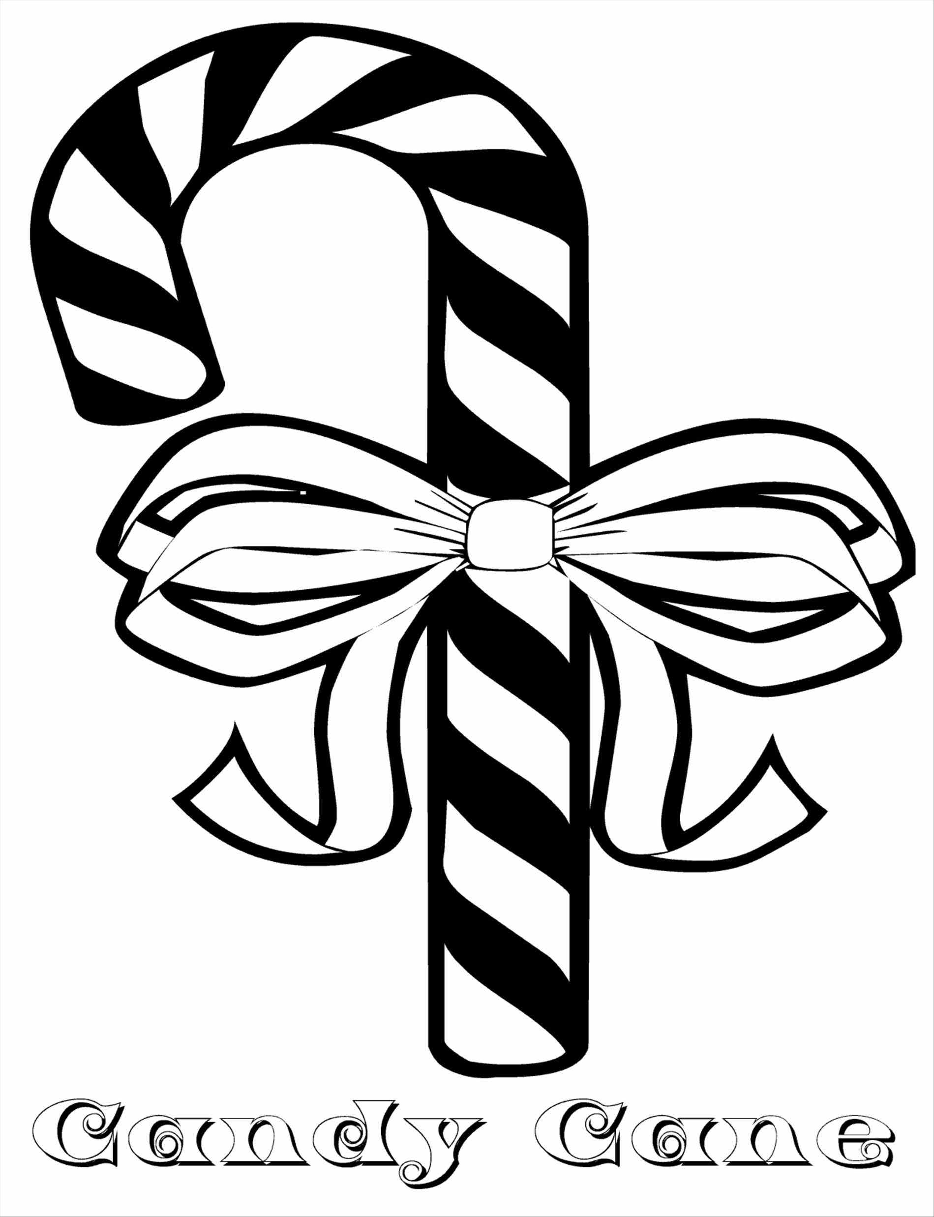 1899x2474 Free Printable Candy Cane Coloring Pages For Kids Within Page