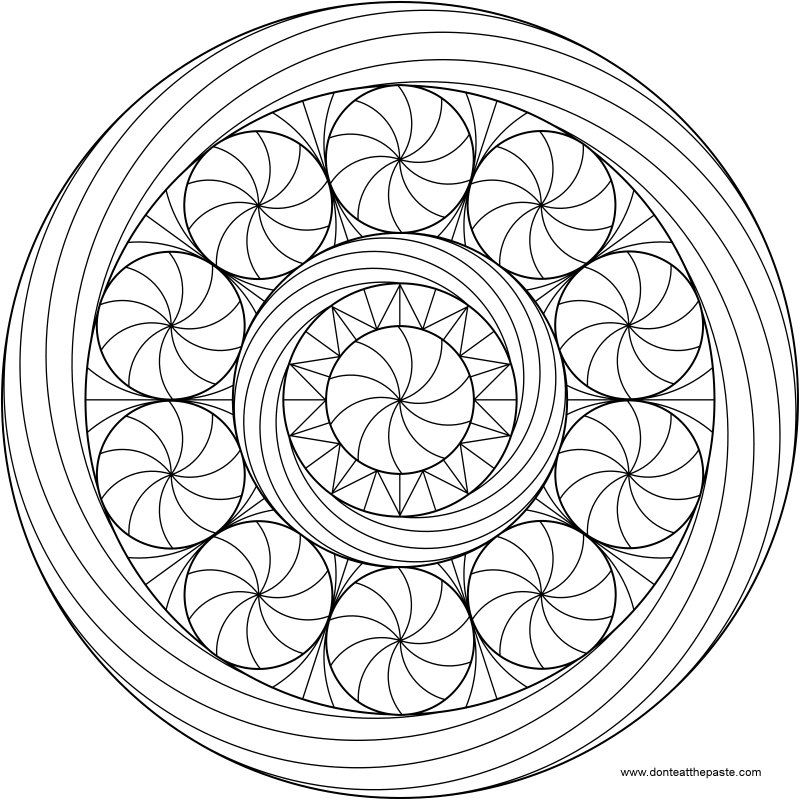 800x800 Peppermint Mandala Mandala, Peppermint And Adult Coloring