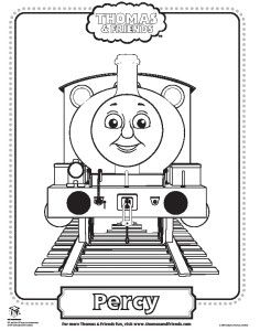 236x300 Thomas Passing Trains Coloring Page Kids Crafts Percy
