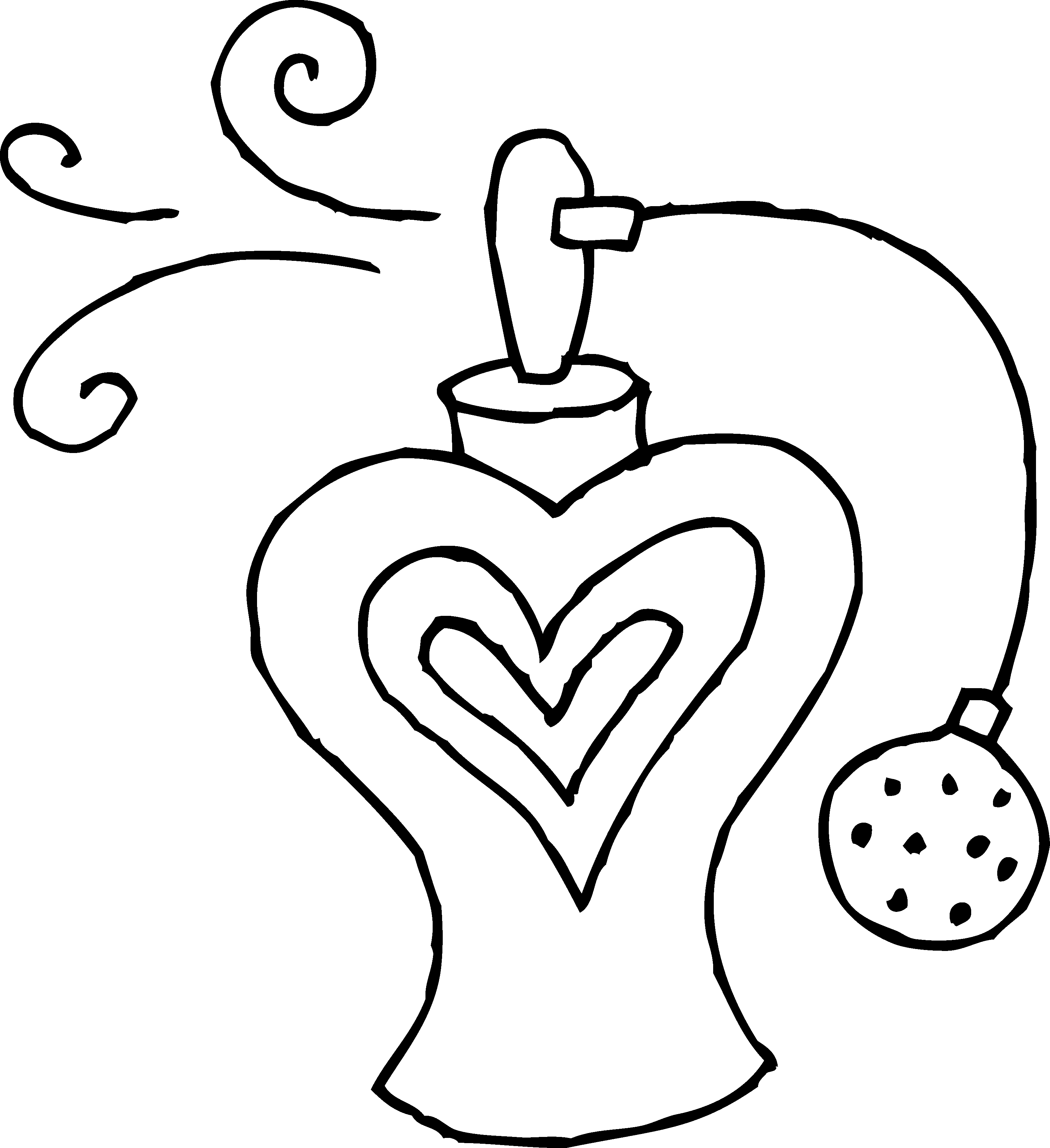 3223x3525 Perfume Bottle Line Art