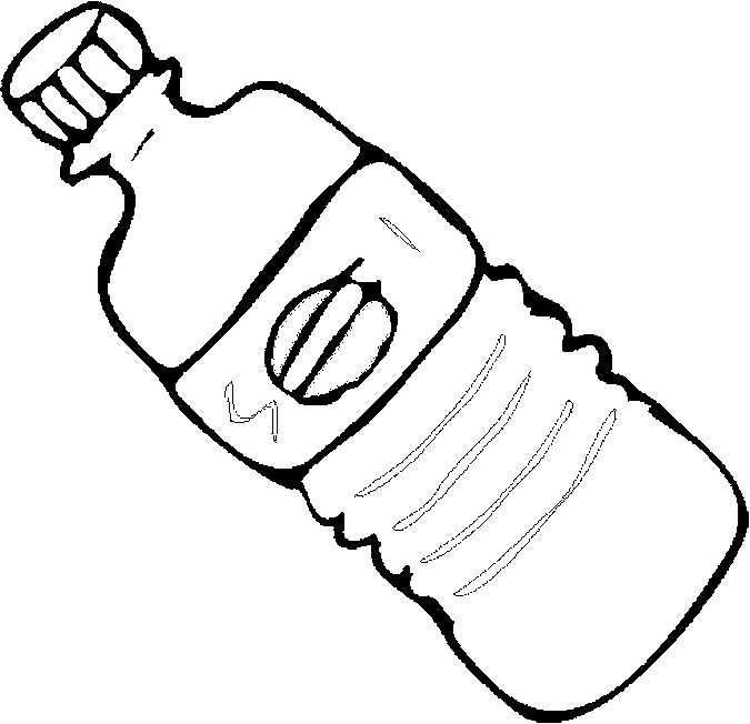 675x652 Plastic Bottle Coloring Page