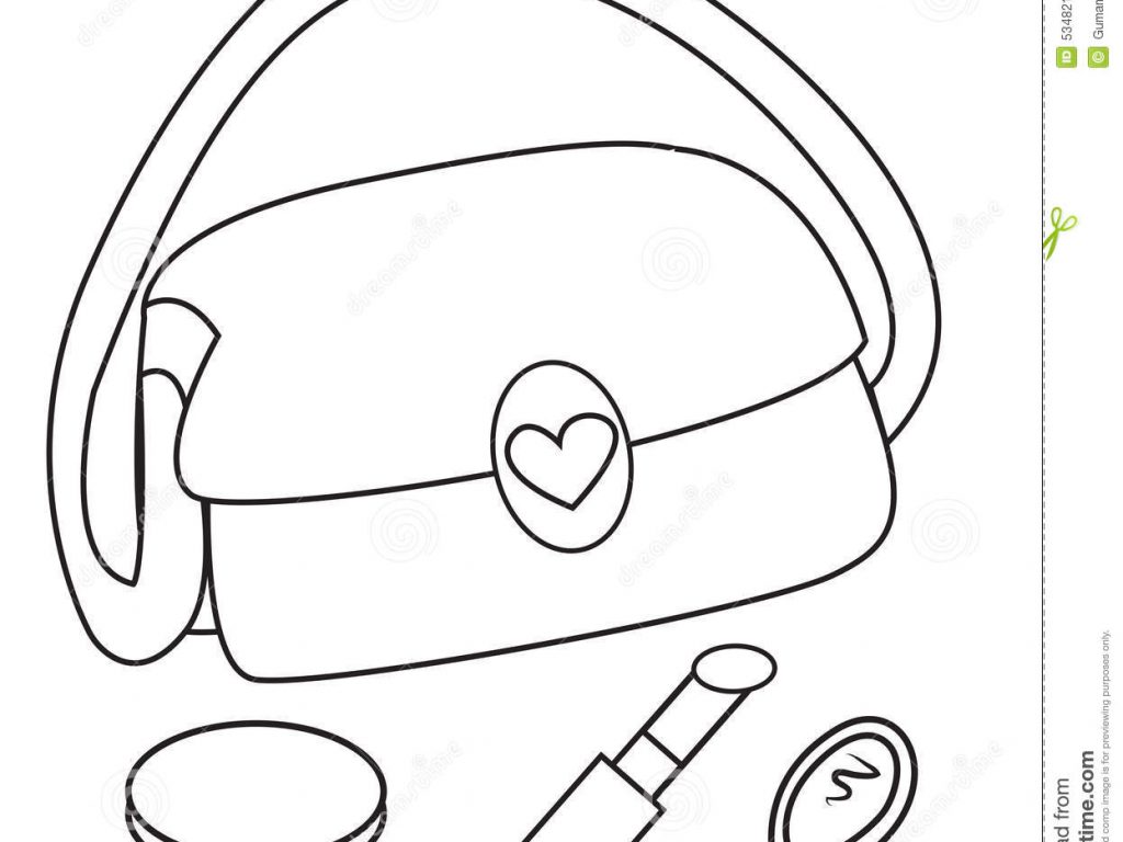 1024x768 How To Draw Cosmetics Makeup Colouring Printable Coloring Pages