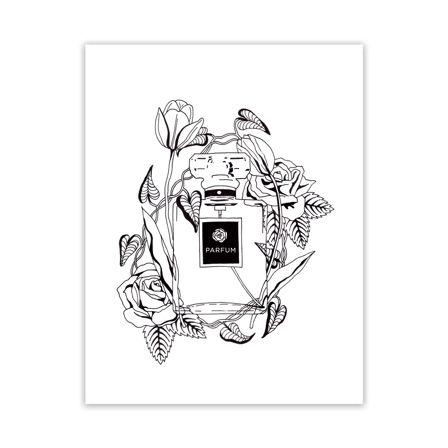 1440x1440 Parfum Et Fleurs Adult Coloring Page The Postman's Knock