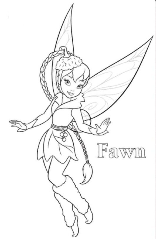 530x811 Periwinkle And Tinkerbell Coloring Page
