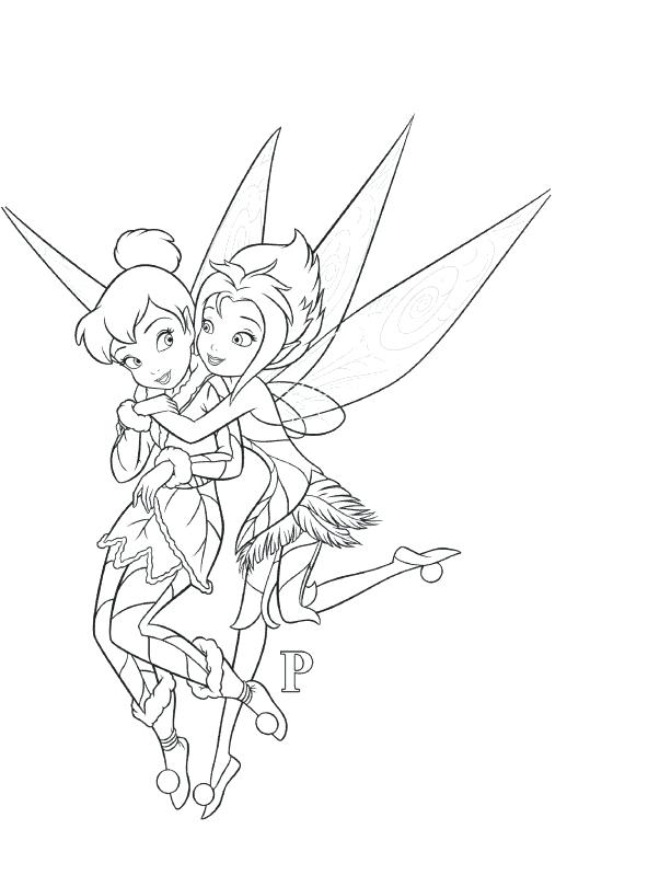 613x799 Tinkerbell And Periwinkle Coloring Pages Pictures Of Tinker Bell