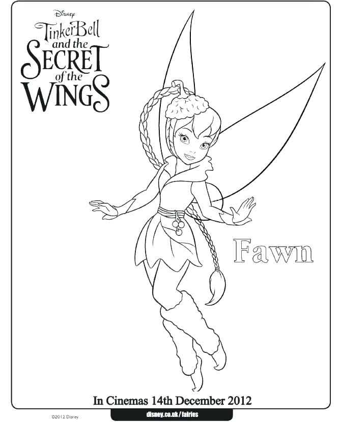 670x830 Tinkerbell Halloween Coloring Pages