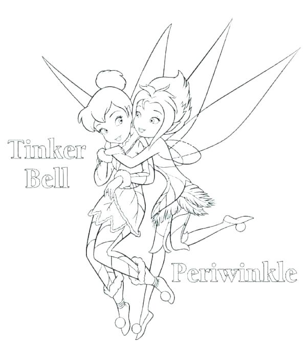 600x669 Tinkerbell Coloring Pages Printable