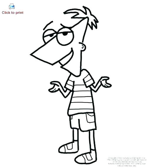 500x570 Perry The Platypus Coloring Pages The Platypus Coloring Pages