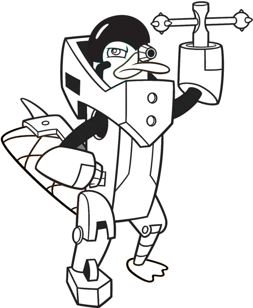 810x986 Perry Platypus Coloring Pages