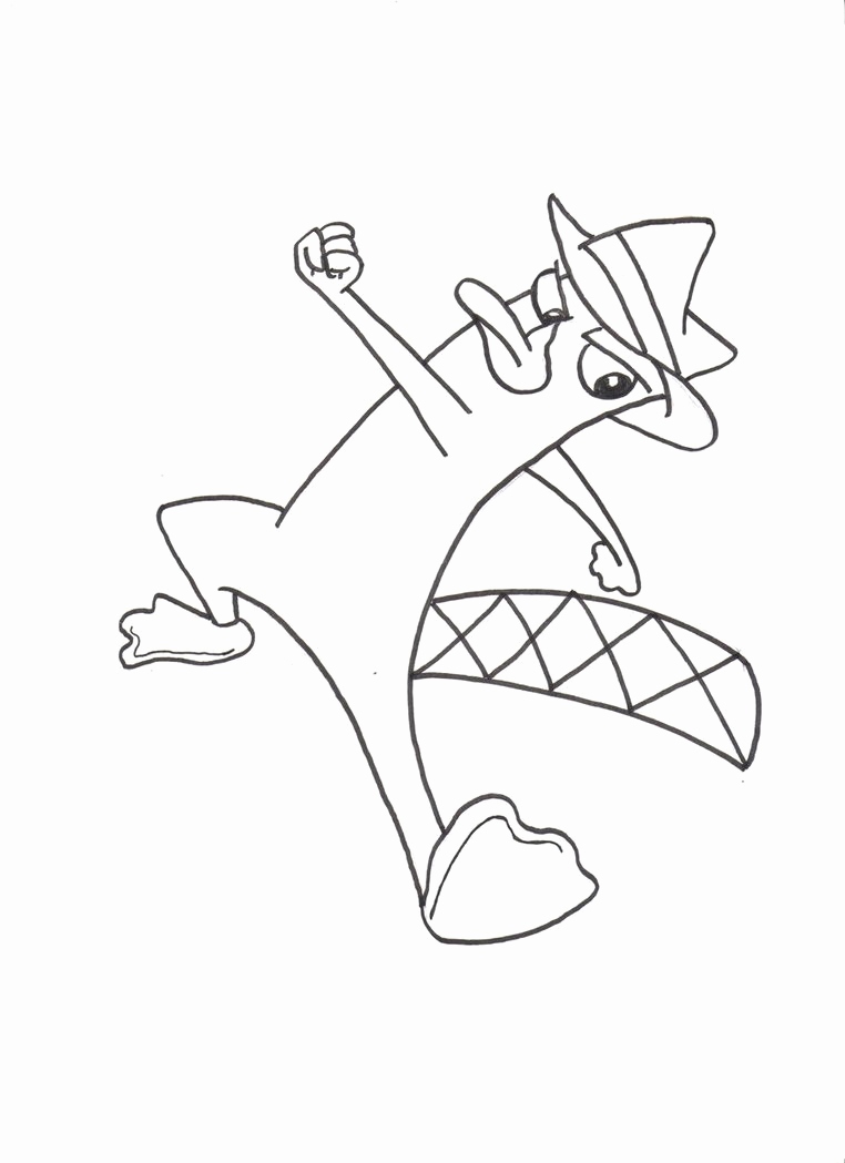 762x1049 Platypus Coloring Pages To Print Collection Perry The Platypus