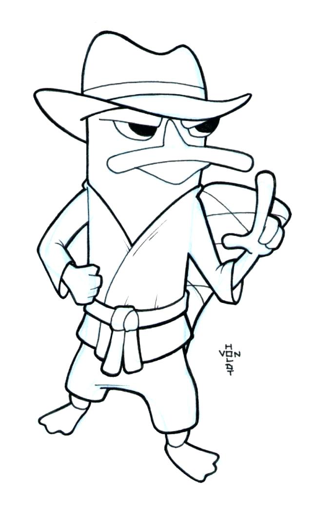 640x1040 Perry The Platypus Coloring Pages