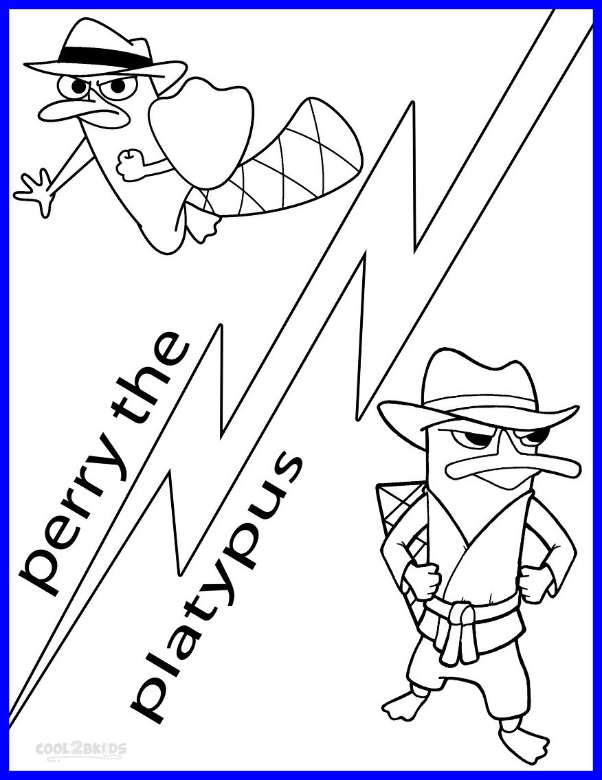 876x1135 Fascinating Adult Perry The Platypus Coloring Pages Pic Of Pingu