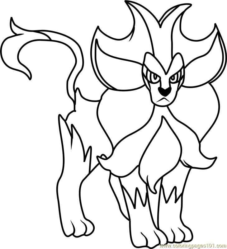 729x800 Pyroar Coloring Pages