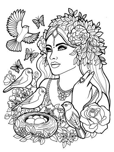 385x512 Coloring Pages People Coloring Page