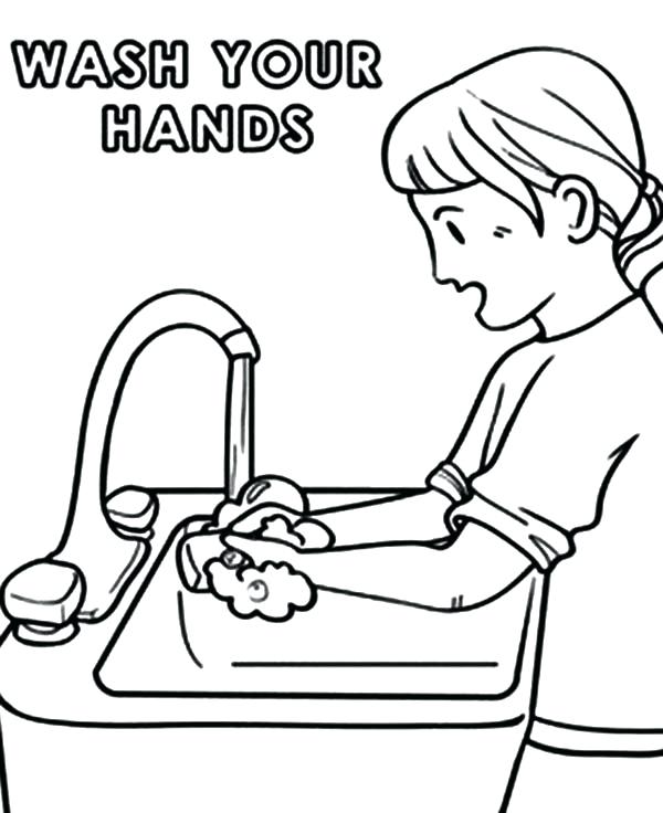 600x736 Hygiene Coloring Pages Hygiene Coloring Pages Personal Hygiene