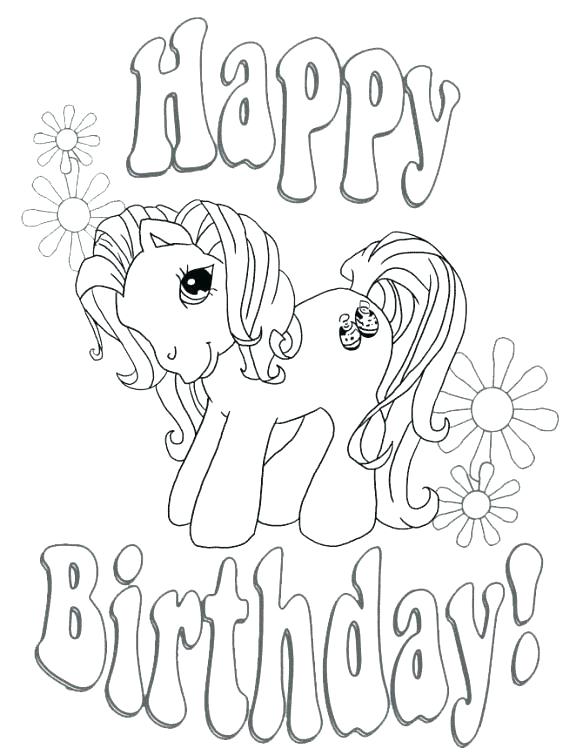 583x755 Free Birthday Coloring Pages Happy Birthday Coloring Pages