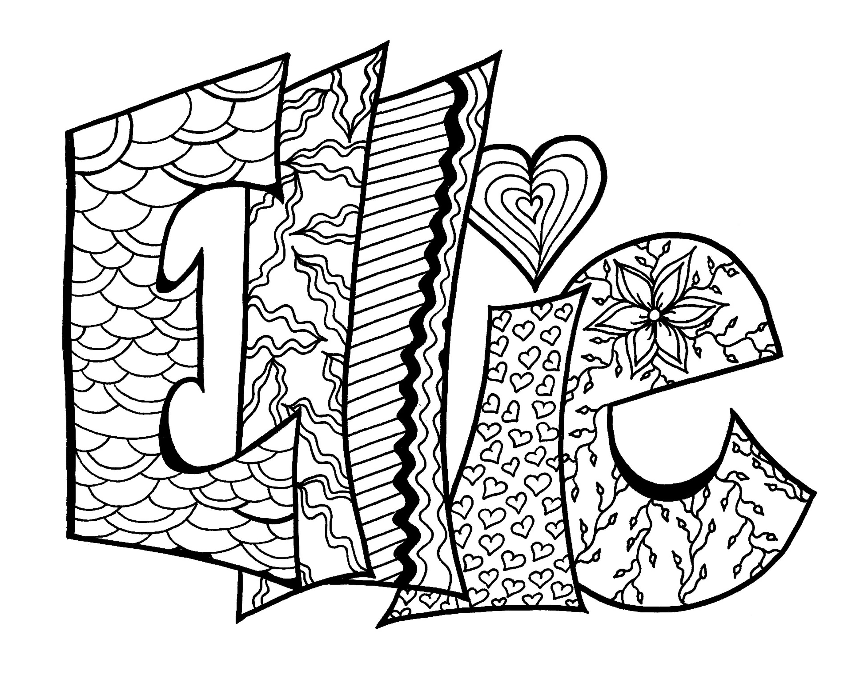 Personalized Name Coloring Pages at GetDrawings | Free download