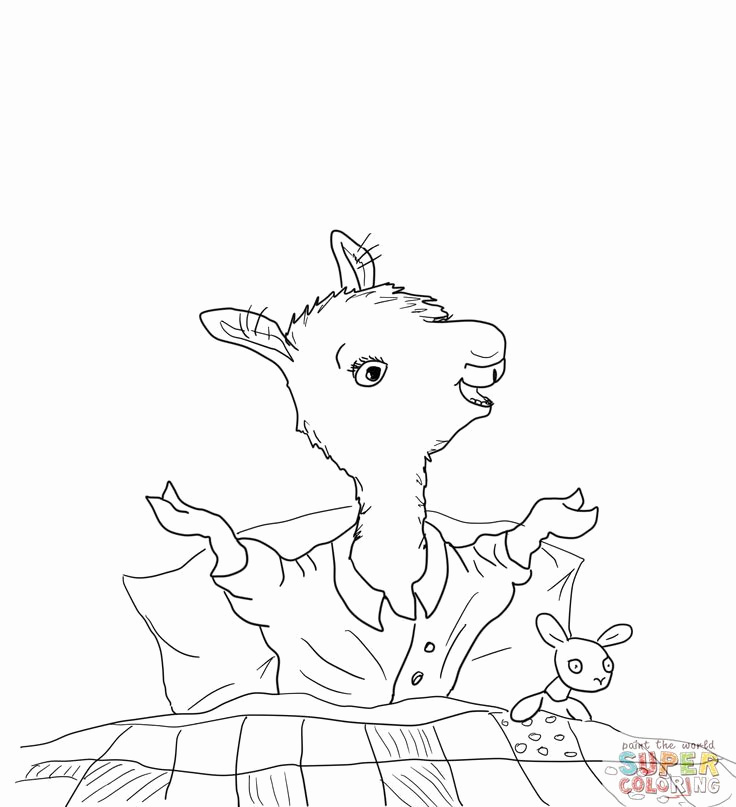 736x807 Llama Coloring Page Beautiful Tici Llama Es From Peru In South