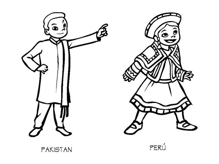 720x540 Pakistan And Peru Costumes Coloring Pages Coloring Pages