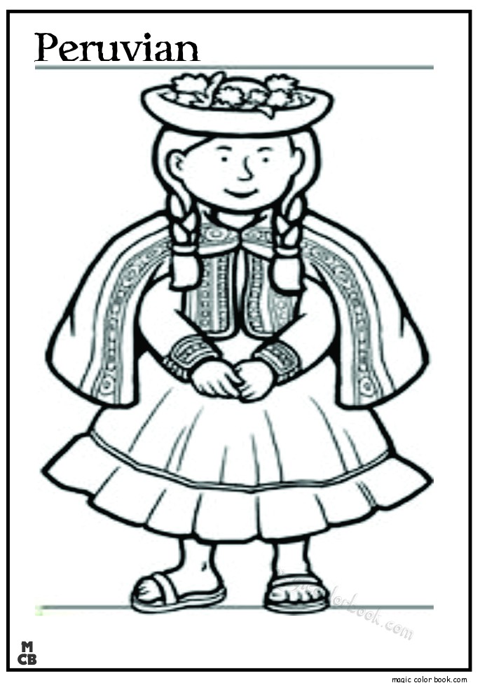 Peruvian Coloring Pages at GetDrawings | Free download