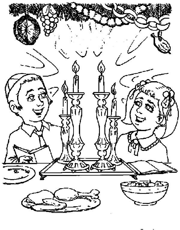 600x765 Celebrating Passover Day Or Pesach On Hebrew Coloring Page