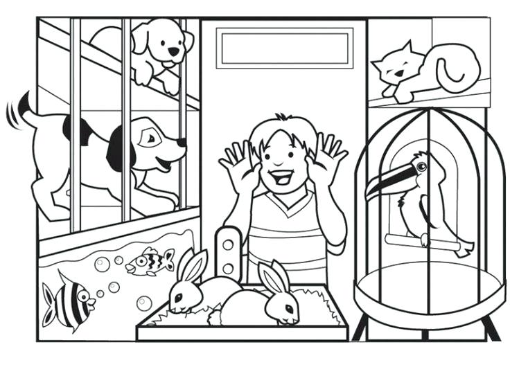 749x530 Pet Store Coloring Pages Store Coloring Page Pets Coloring Pages