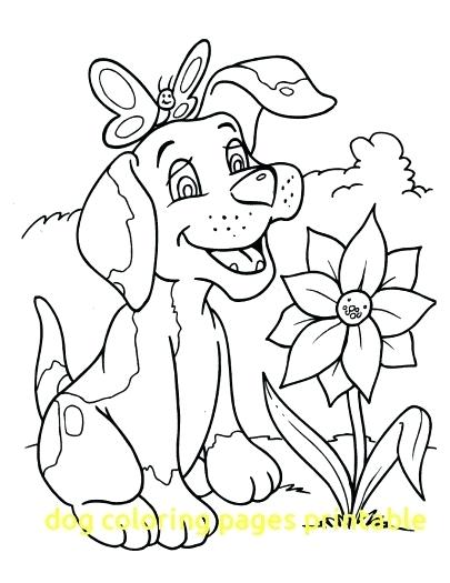 405x525 Dog Coloring Pages Free