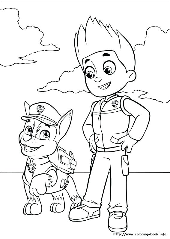 567x794 Paint Color Pawnee Printable Coloring Paw Patrol Coloring Page