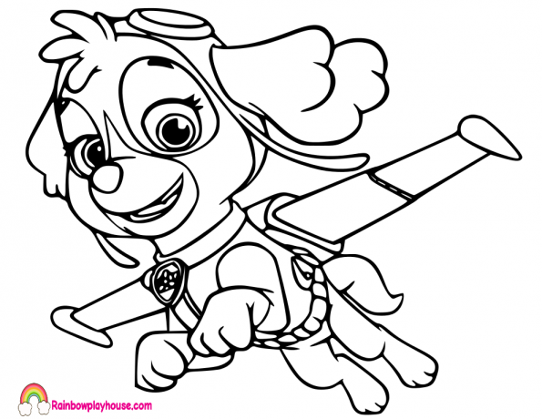 595x460 Paw Patrol Coloring Pages Archives