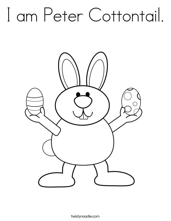 685x886 I Am Peter Cottontail Coloring Page