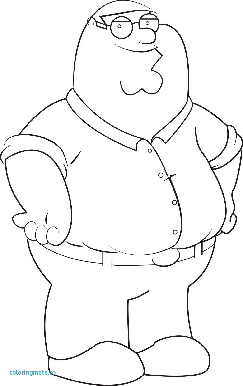 1024x1623 Family Guy Coloring Pages Peter