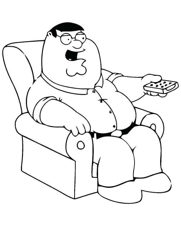 600x750 Family Guy Coloring Pages Top Family Guy Coloring Pages Kids Peter