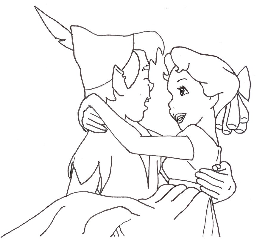 900x817 Peter Pan And Wendy