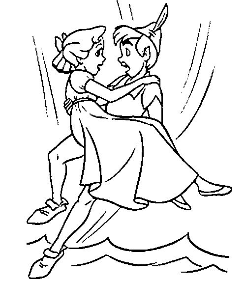 500x572 Mejores De Peter Pan Coloring Pages En