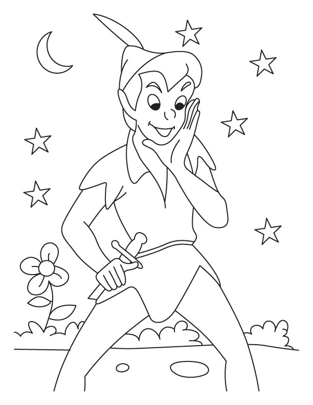 612x792 Peter Pan Colouring Pages To Print Remarkable Peter Pan Coloring