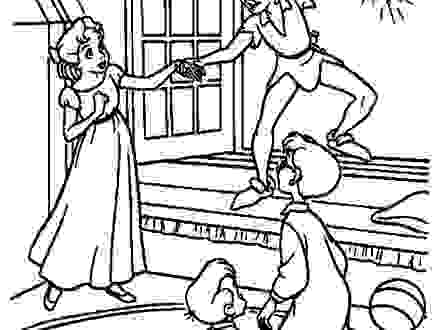 Peter Pan Flying Coloring Pages