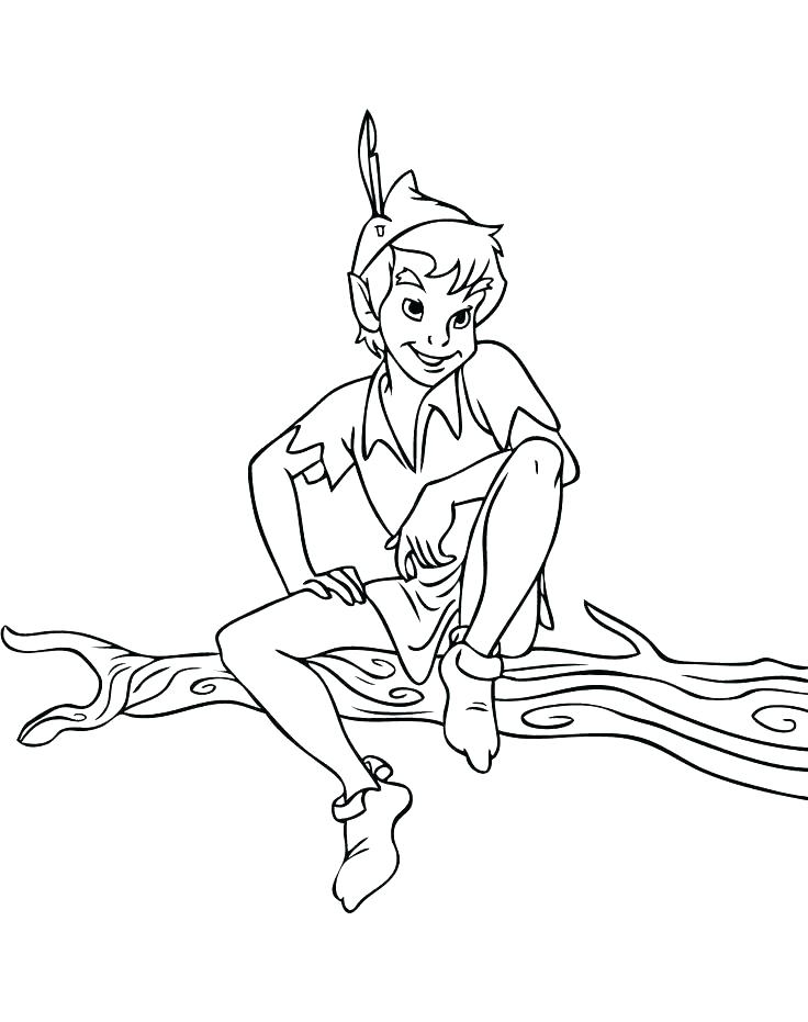 736x931 Peter Pan Flying Coloring Pages Best Of Peter Pan Coloring Page
