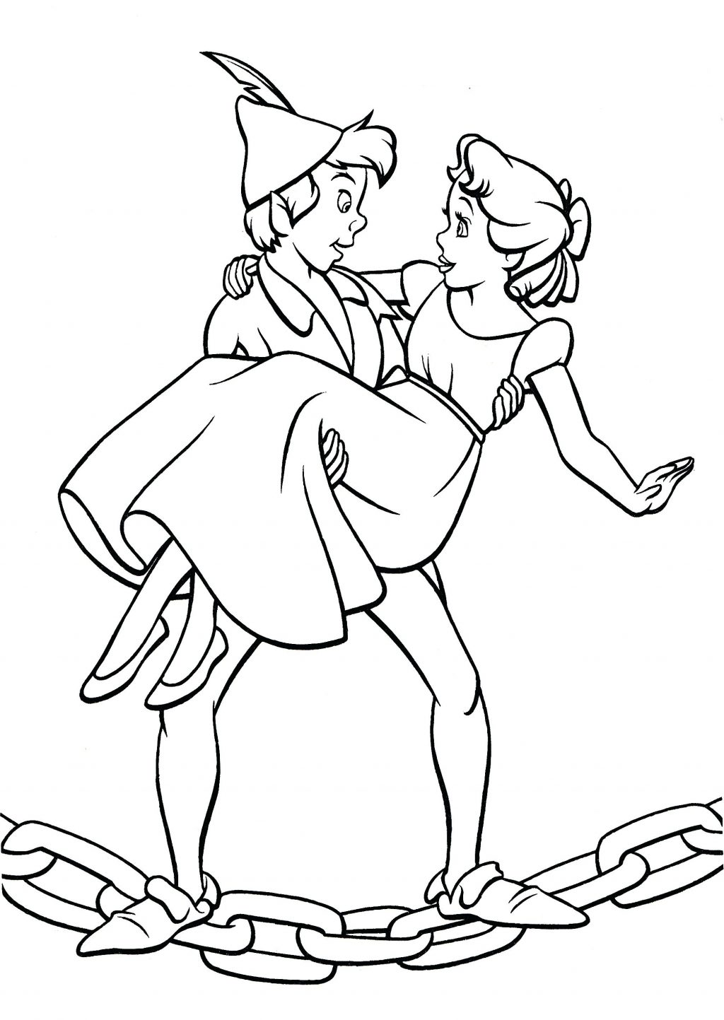 1024x1443 Unlock Coloring Pages Of Peter Pan And Tinkerb