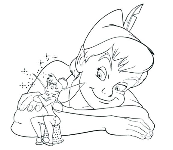 575x500 Peter Pan Coloring Pages