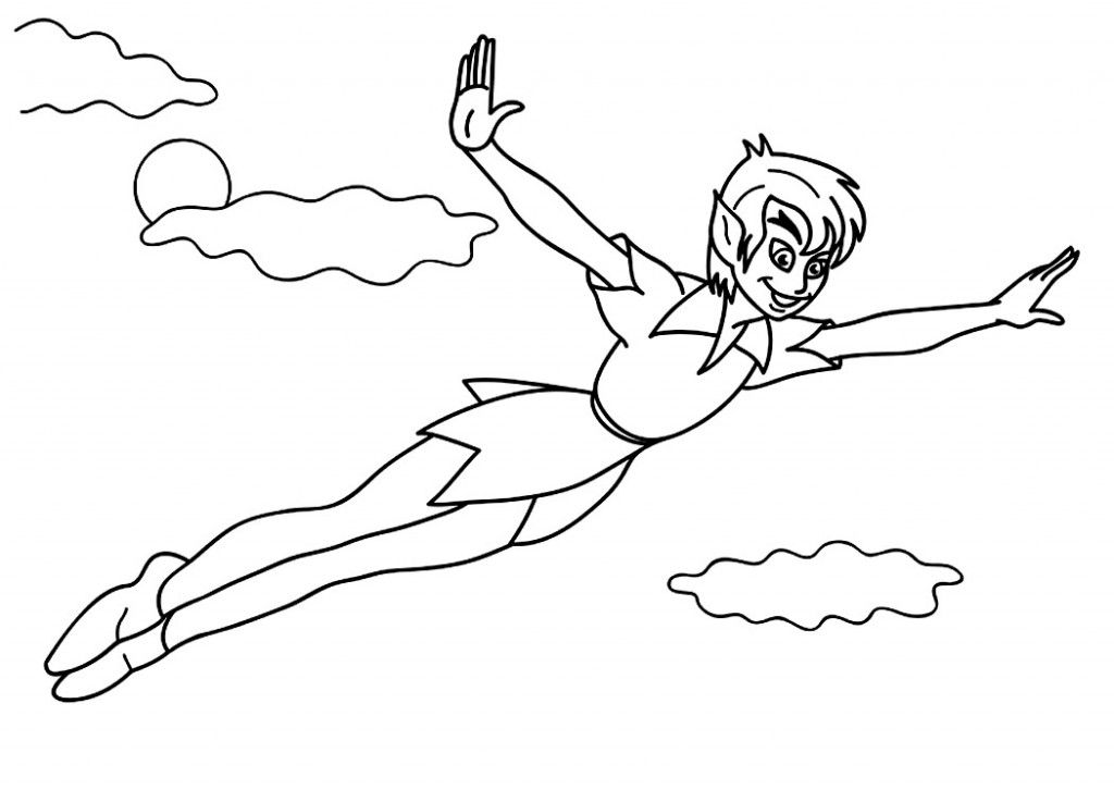 1024x726 Free Printable Peter Pan Coloring Pages For Kids Peter Pans